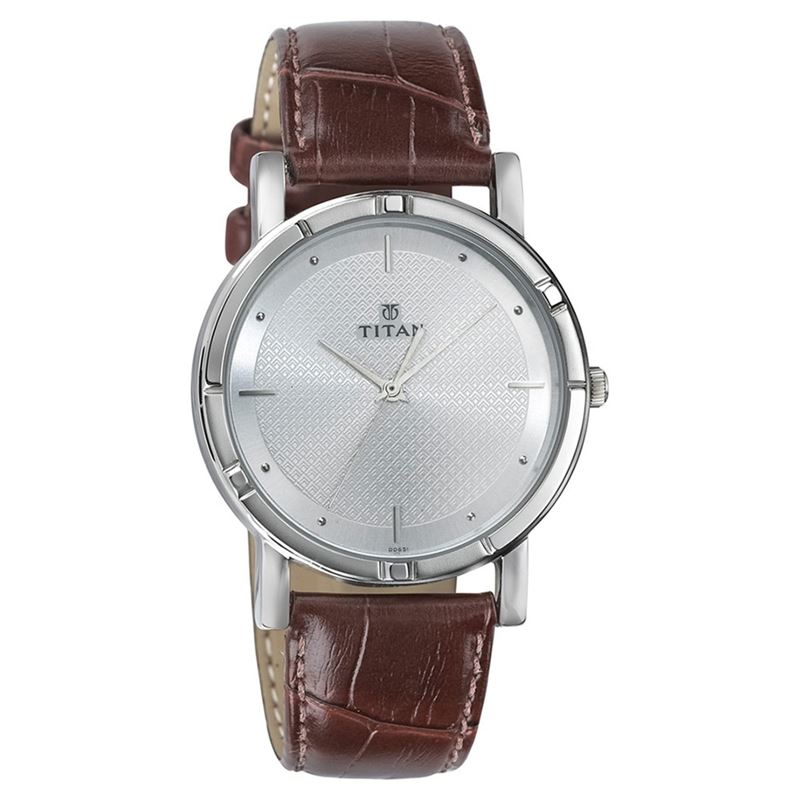 Titan Silver Analog Watch - 1639SL01