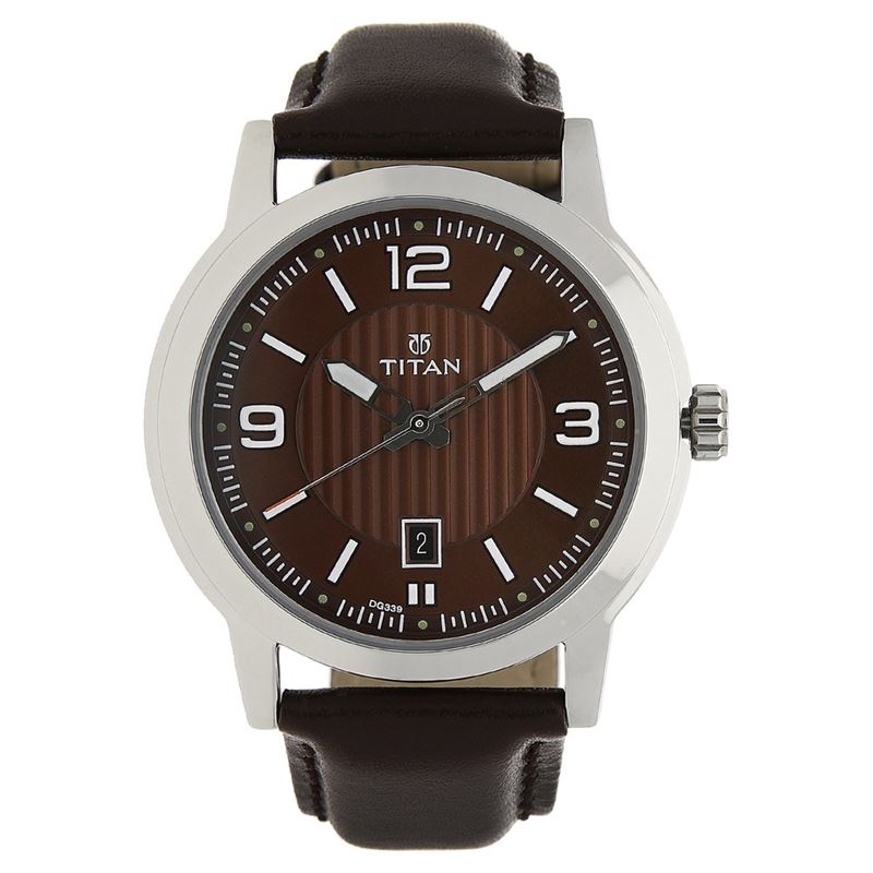Titan Neo Brown Dial Analog Watch for Men - 1730SL03