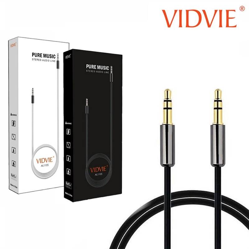 VIDVIE Stereo Audio Line Aux Cable AL1105 (AL1105-White)