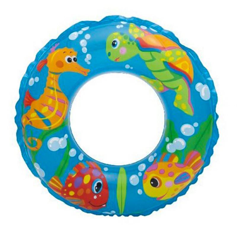 Intex Fish 24" Inflatable Transparent Ring Swim Tube