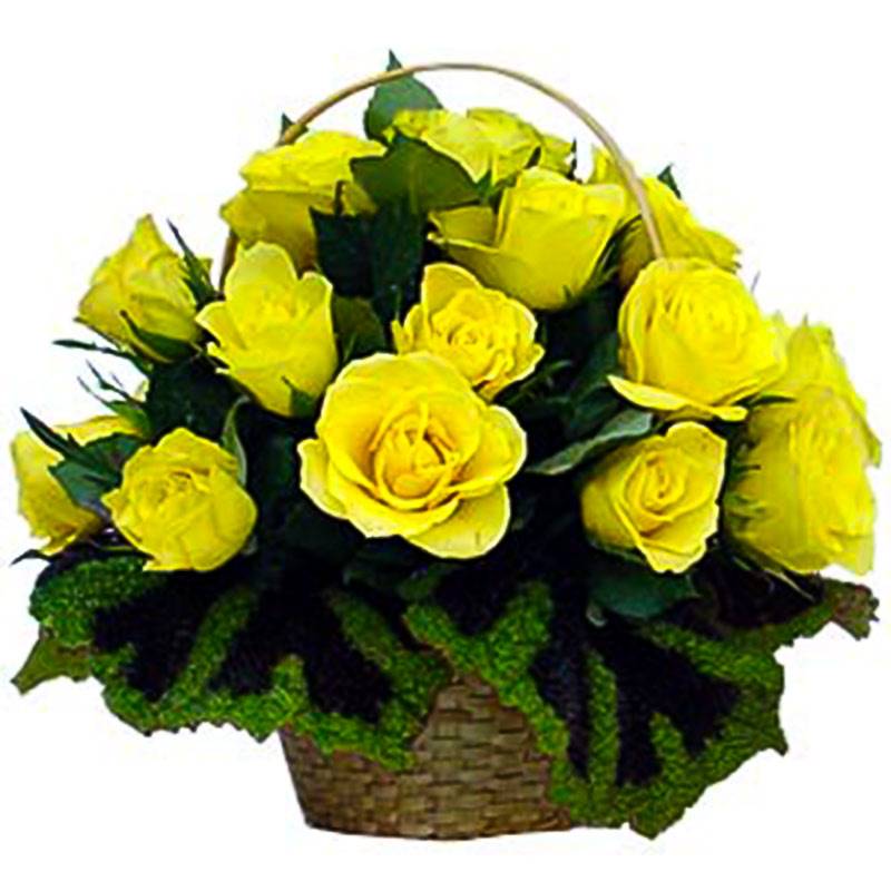 Dutch Roses with Complimenting Exotic Leaves by Himalayan Creative Hues