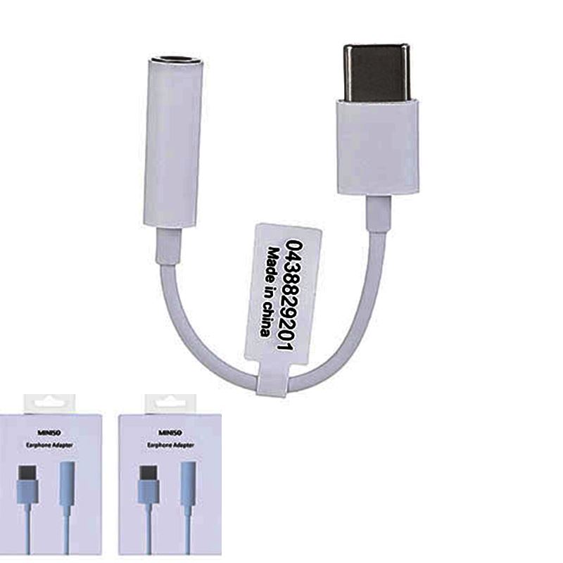 MINISO Earphone Adapter Model 30748 (White)