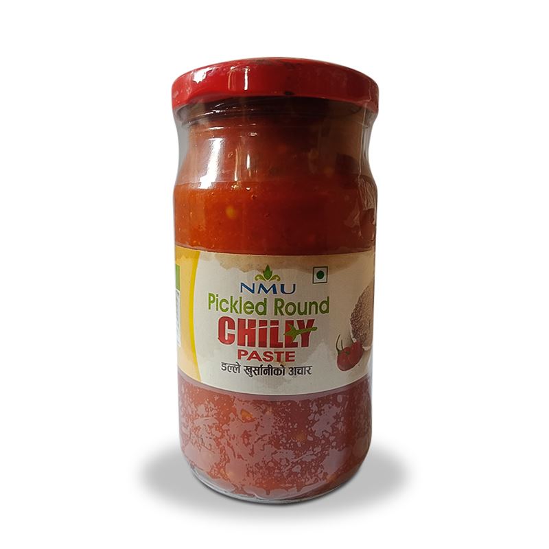 NMU Pickled Round Chili Paste (Dalle Khursani ko Achar) (150 g)