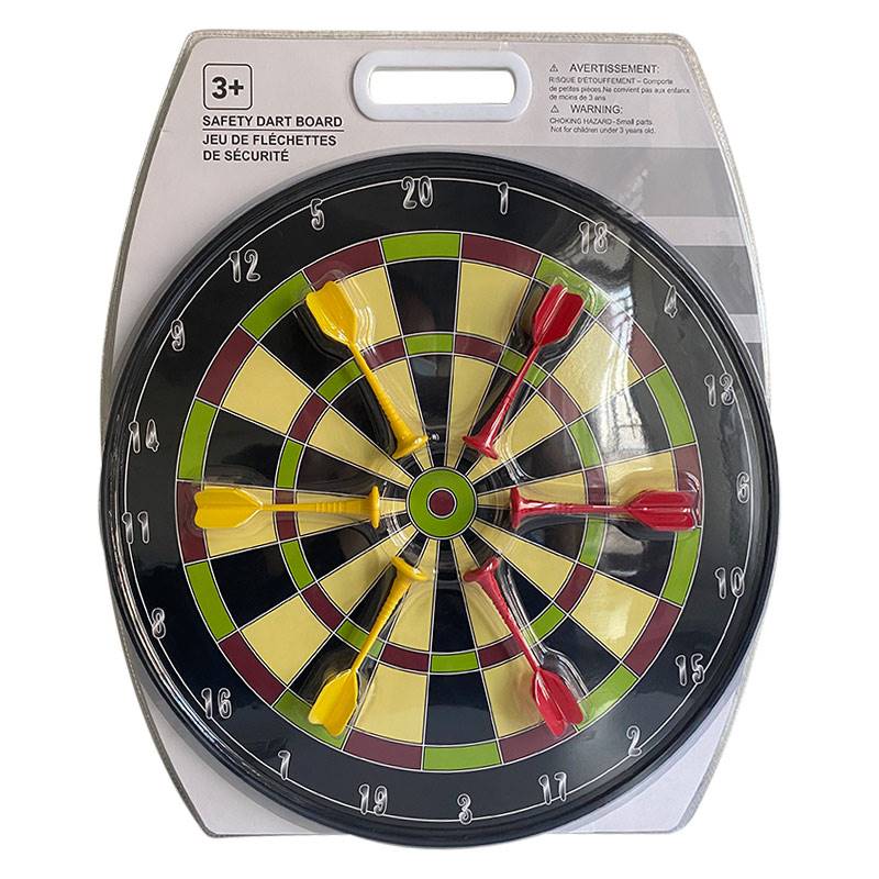 Safety Dart Board (Yellow and Red)