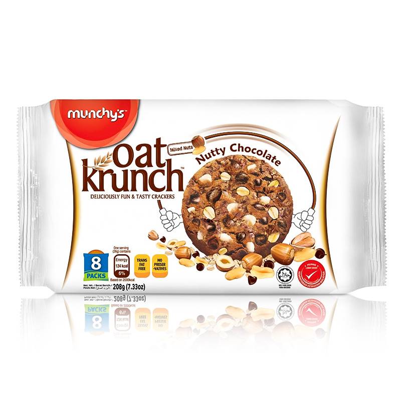 Munchy Oat Krunch Munchys Oat Krunch Dark Chocolate 208gm The