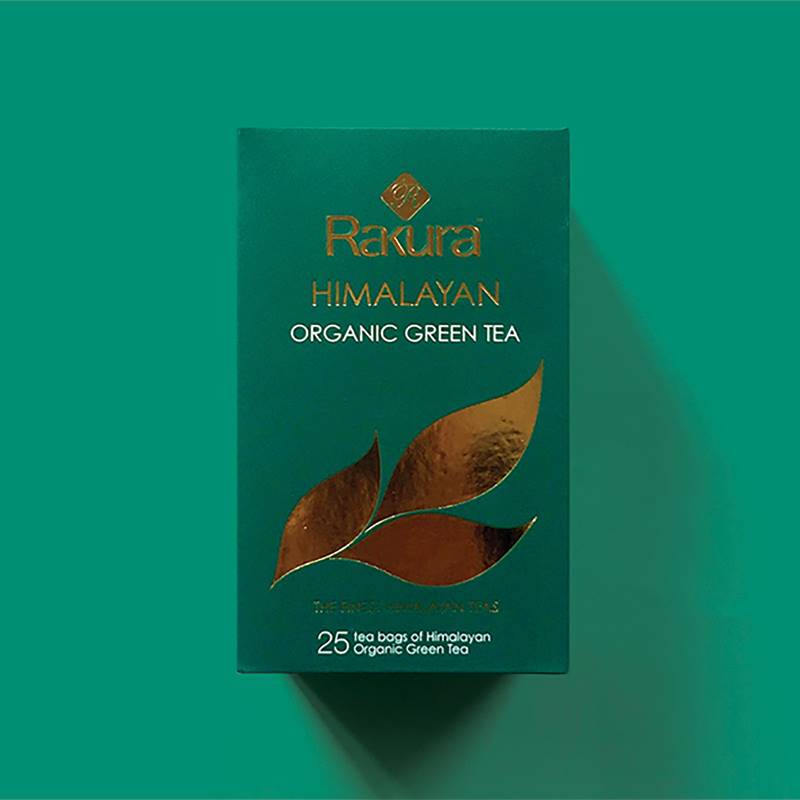 Rakura Himalayan Organic Green Tea (25 Tea Bags)