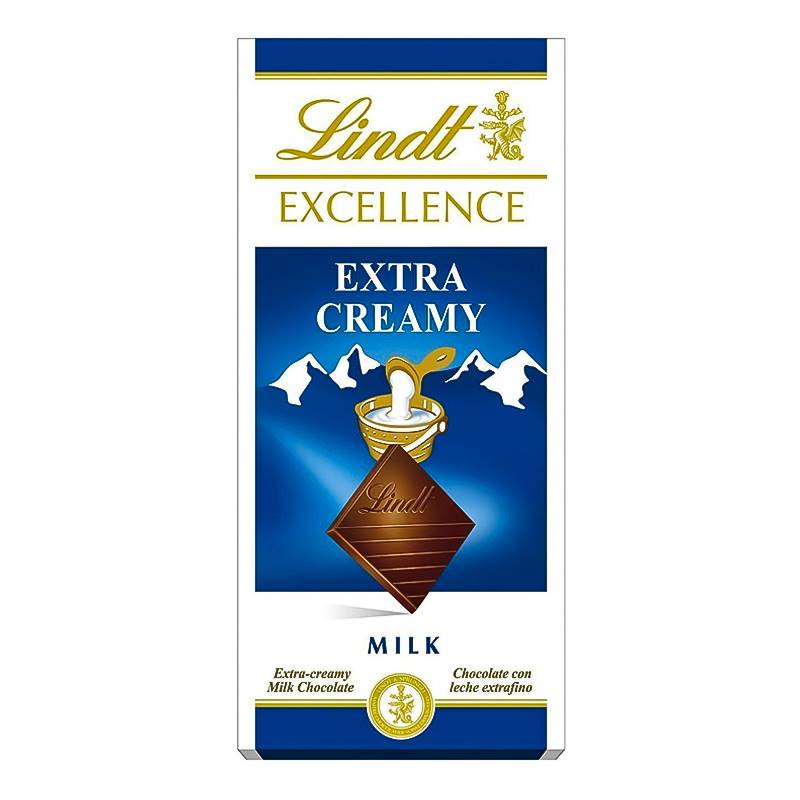 Lindt Excellence Extra Creamy Milk Chocolate Bar (100 g)