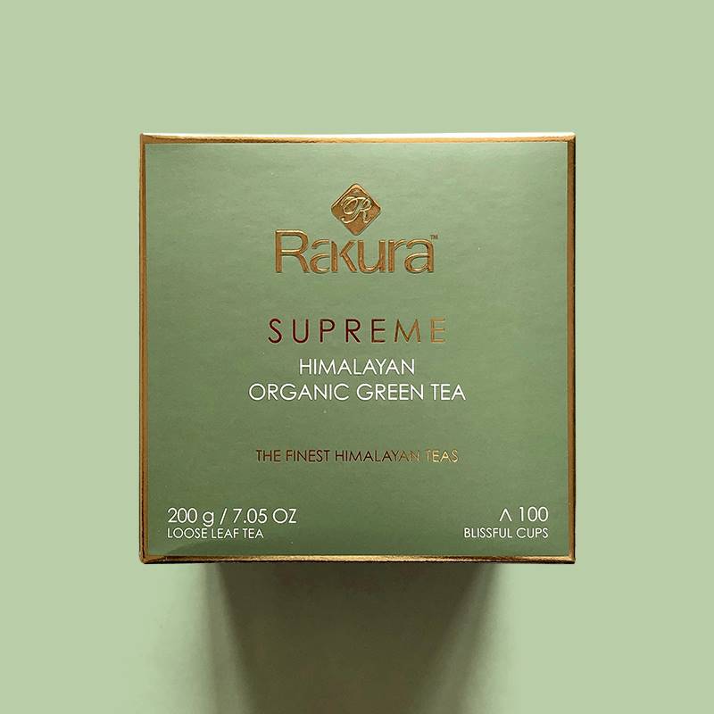 Rakura Supreme Organic Himalayan Green Loose Tea (200 gm)