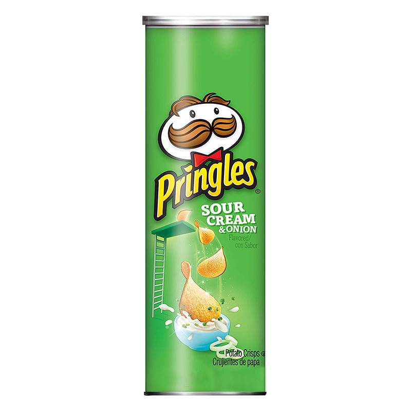 Pringles Potato Chips Sour Cream and Onion (107 g)