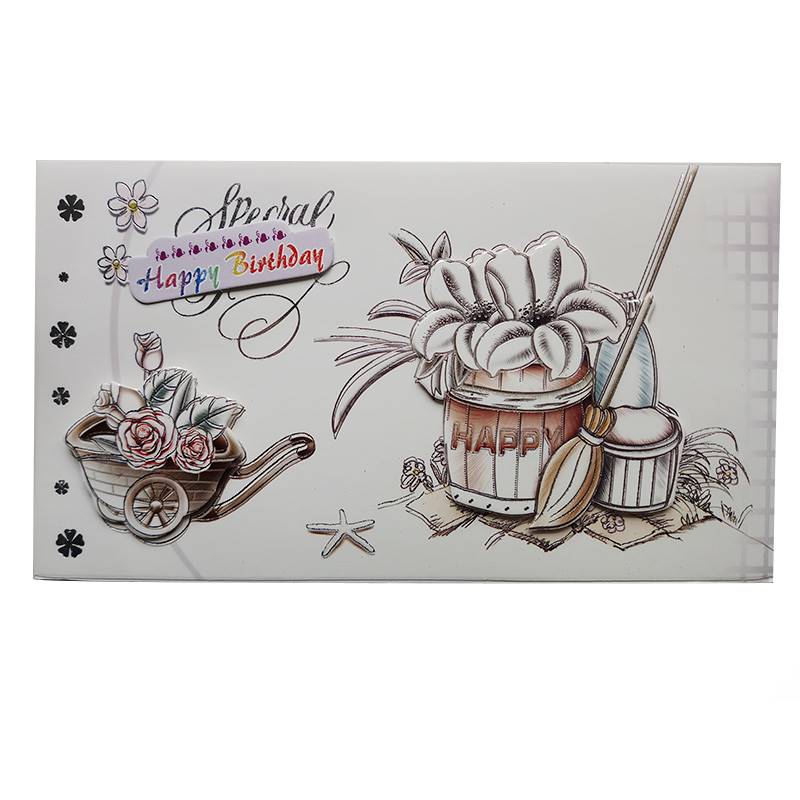 Pastel Sketch Birthday Greeting Card - A