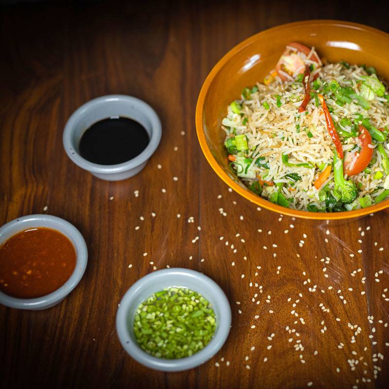 Bajeko Veg Fried Rice (1 Plt)