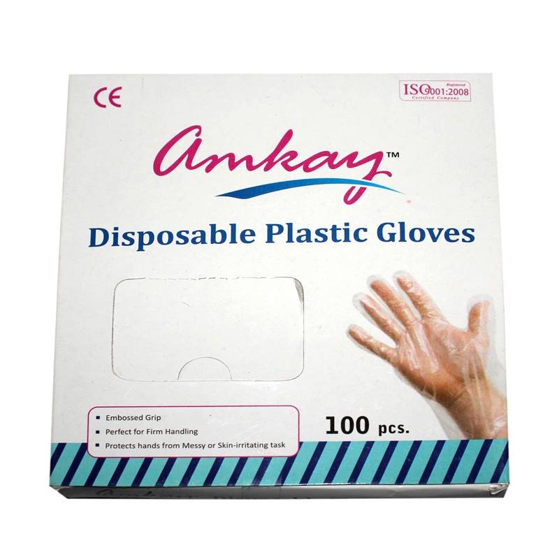 Amkay Disposable Plastic Gloves (50 pairs)