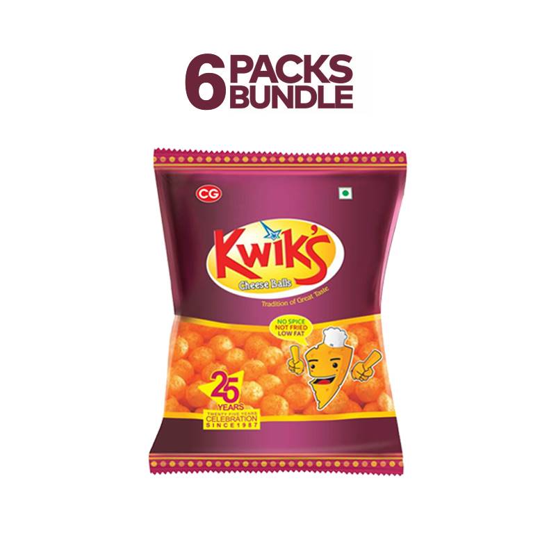 CG Kwiks Cheese Balls (42 g) x 6 Packs