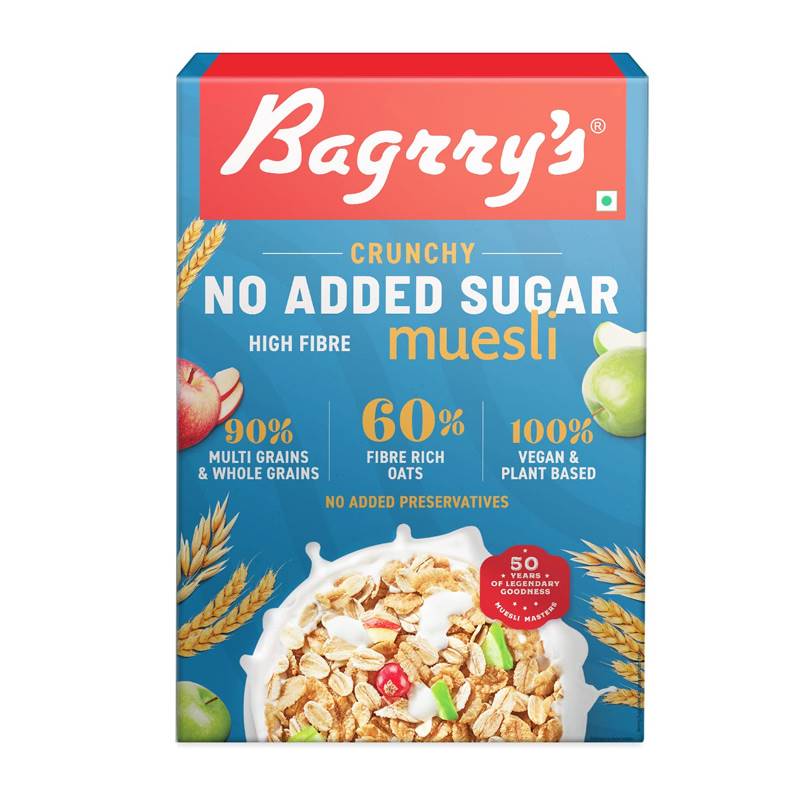 Bagrry's No Added Sugar Crunchy Muesli (500 g)