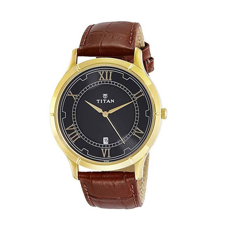 Titan karishma analog online black dial men's watch