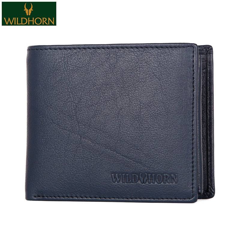 WildHorn Nepal Genuine Leather Wallet (WH 2080 Blue Hunter)