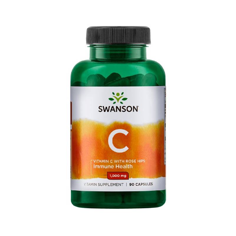 Swanson Vitamin C with Rose Hips (90 capsules)