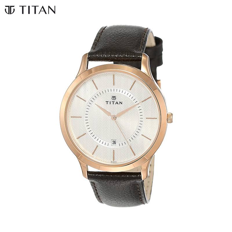 Titan Gents Karishma Analog Silver Dial Men's Watch (1825wl01) - Send 