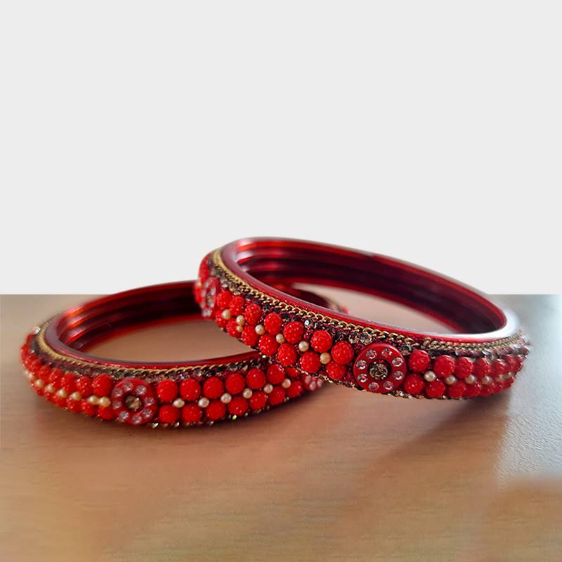 Muga Style Stone Bangles (Set of 2) - Type B - Send Gifts for Bhai Tika ...