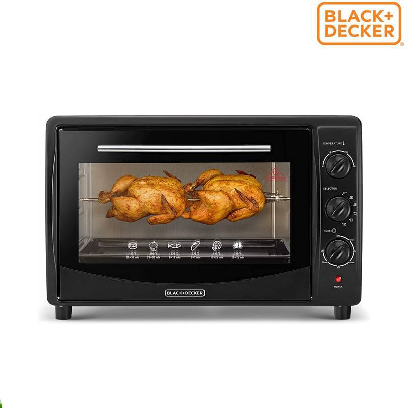 Black Decker Double Glass Toaster Oven 45 L TRO45RDG B5 With A   L92049 