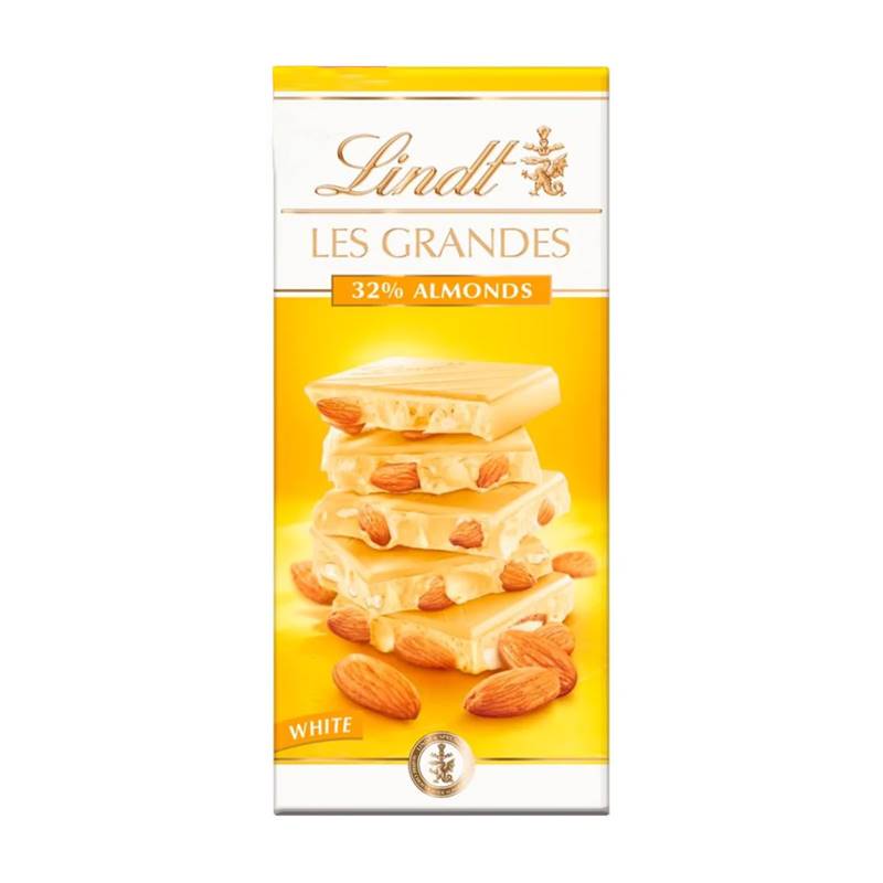 Lindt Les Grandes 32% Almonds White Chocolate (150 g)