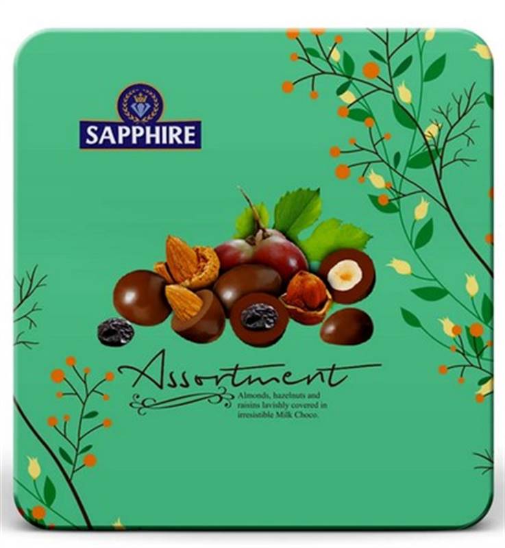 Sapphire Assortment - Chocolates in Square Box (200 g)