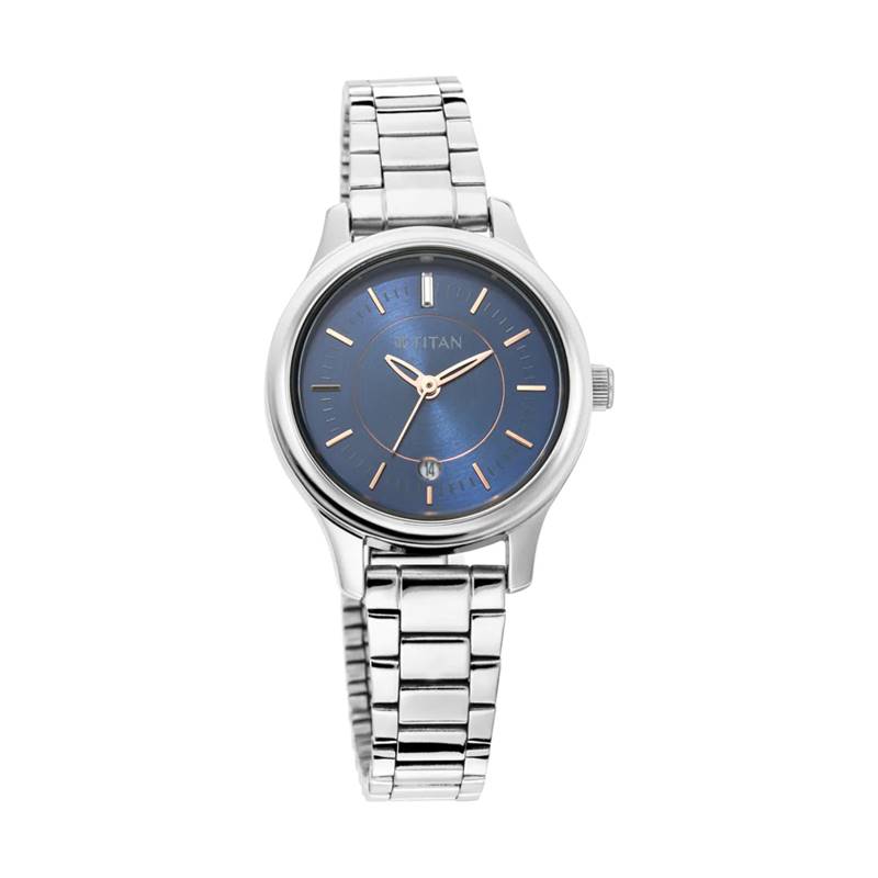 Titan Blue Dial Analog Women's Watch (2638SM01)