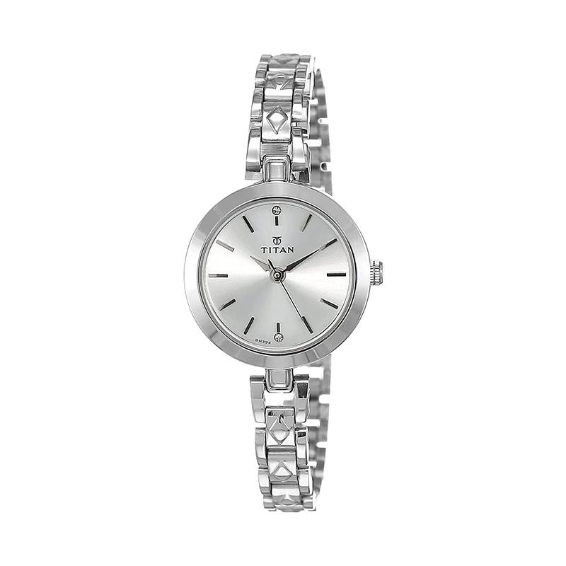 Titan Karishma Silver Dial Analog Women s Watch 2598SM01 Send