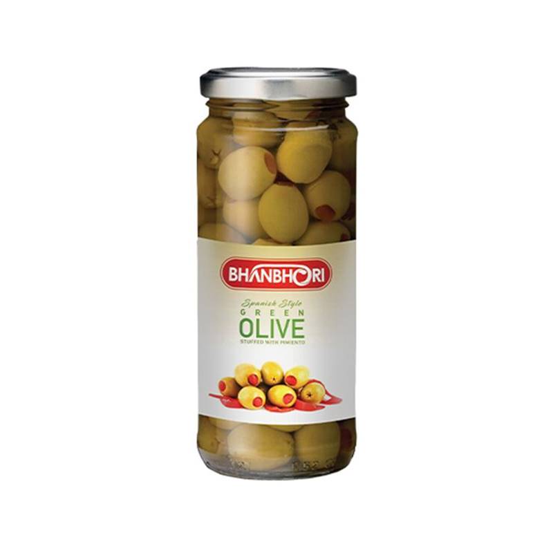 Bhanbhori Spanish Green Olive Stuffed with Pimiento (340 g)