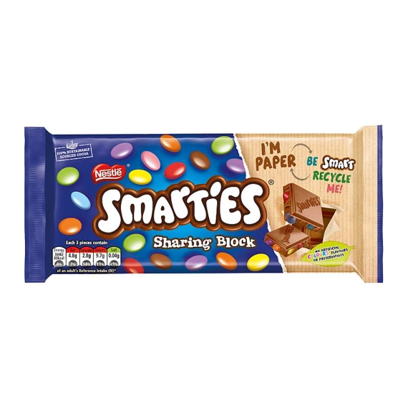Nestle Smarties Chocolate Bar (180 g)