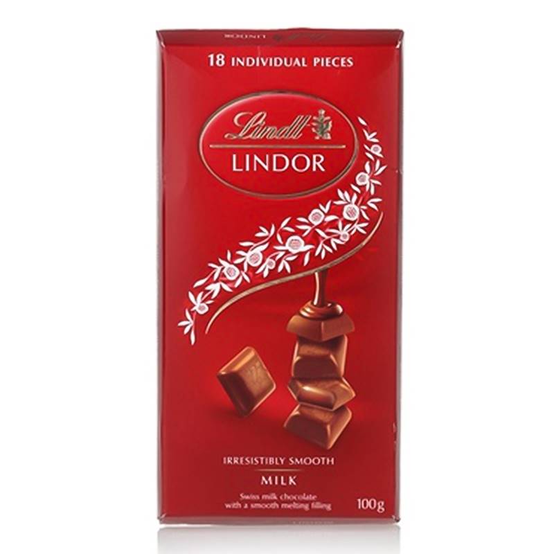 Lindt Lindor Milk Chocolate Bar 100 G 4550