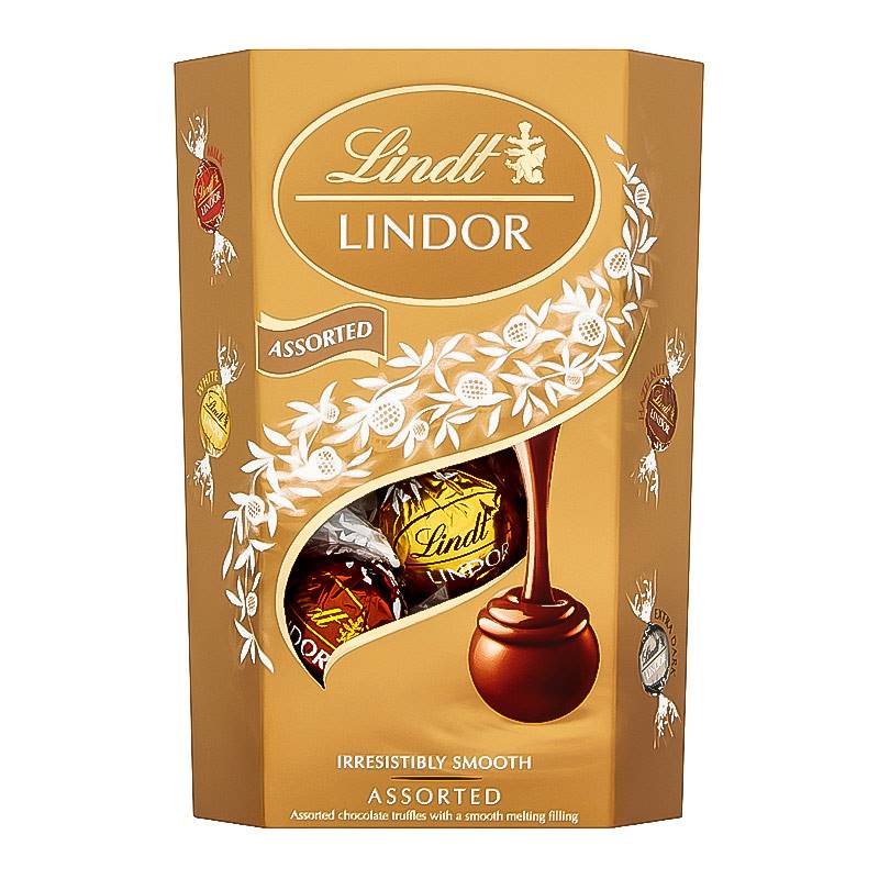 Lindt Lindor Assorted Cornet Chocolate Truffles 200 g Send