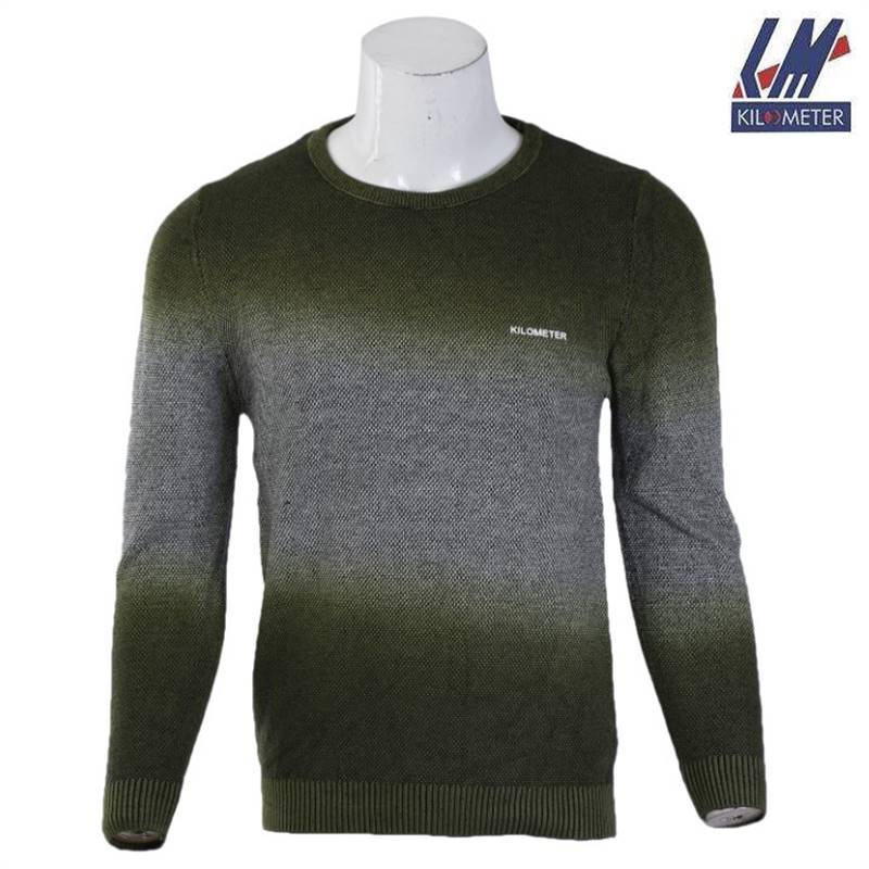 KILOMETER Green Round Neck Sweater KM FB 401GRN