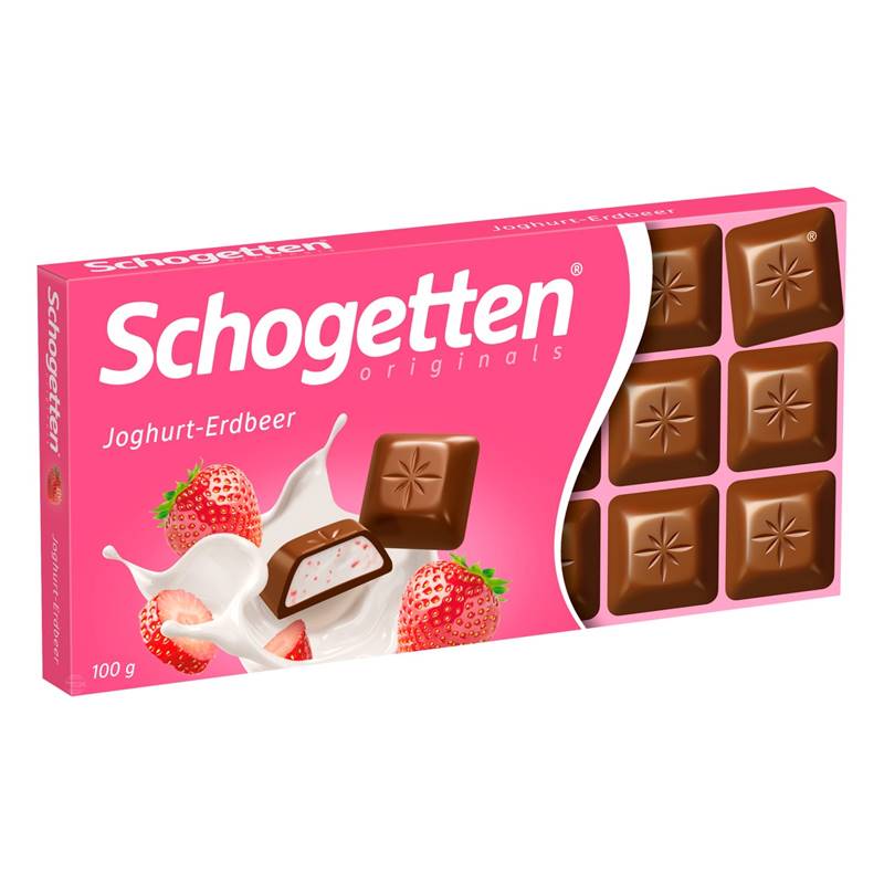 Schogetten Yoghurt Strawberry Chocolate (100 g)