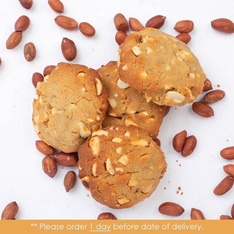 Double Peanut Cookies from The Cookie Factory (12 Large Cookies)