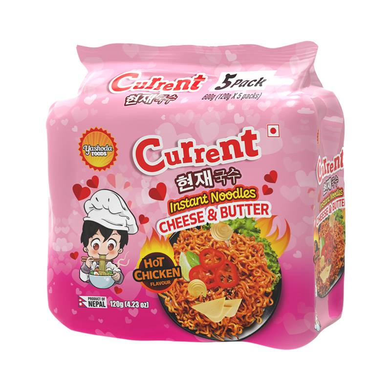 Current Cheese & Butter Instant Noodles 120 g x 5 Packets