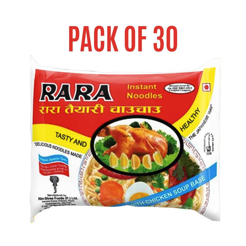 Rara Instant Noodles Chicken Flavor 75 g (Pack of  30)