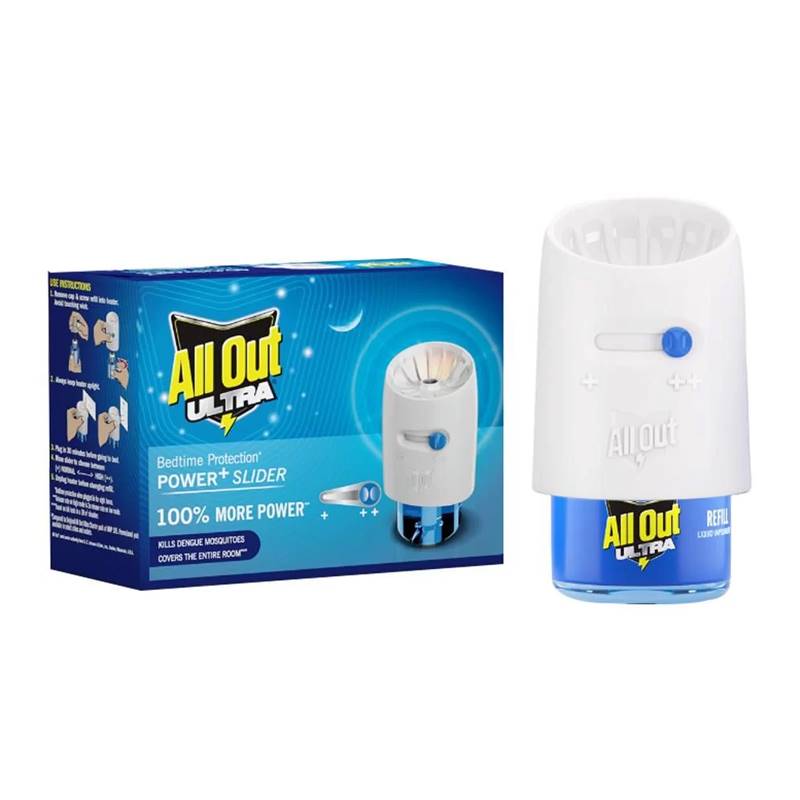 All Out Ultra Power+ Slider - Mosquito Repellent Refill (45 ml) with Machine