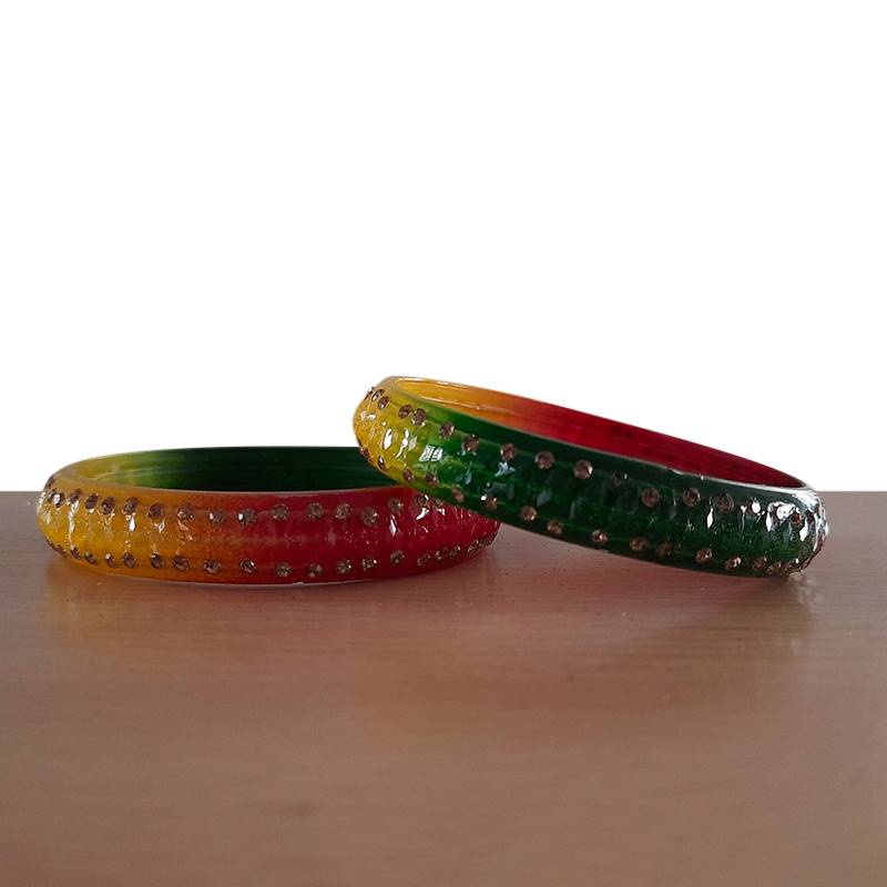 Crystal glass bangles on sale online