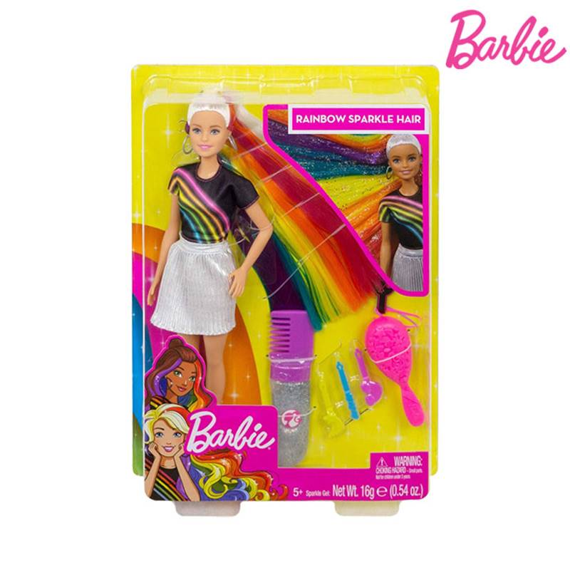 Barbie rainbow hot sale hair sparkle