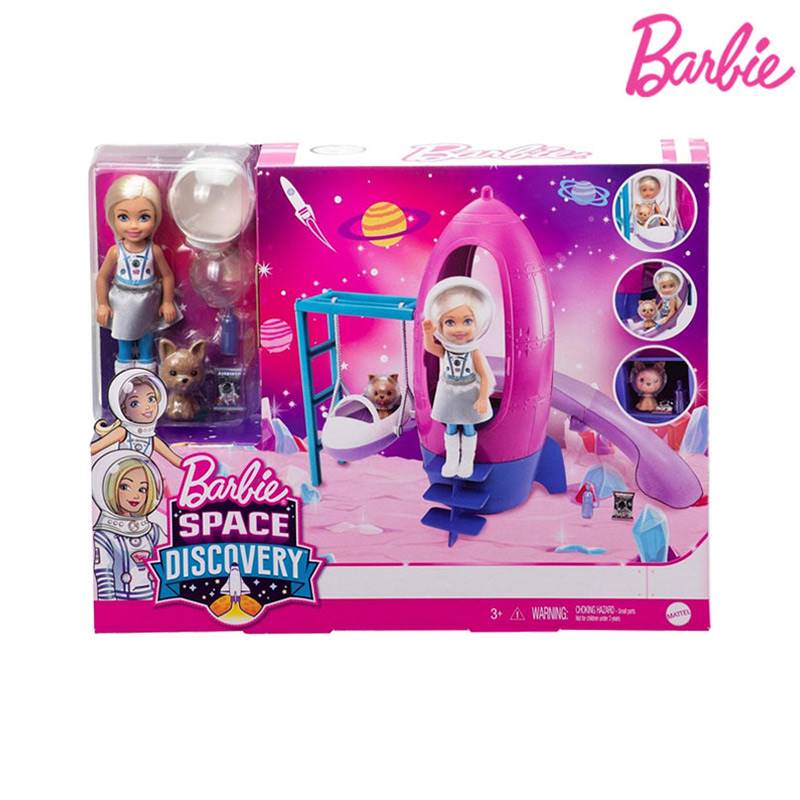 Barbie Space Discovery Chelsea Doll & Rocket Ship-themed Playset (GTW32)