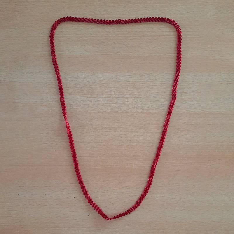 Plain Maroon Necklace