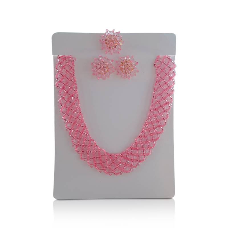 Light Pink Potey Necklace Set