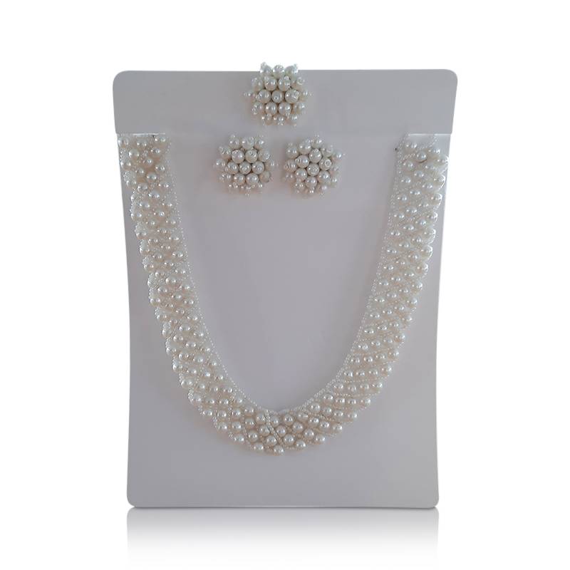 Faux Pearl Necklace Set