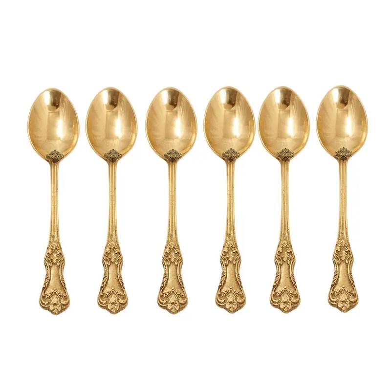 Brass Spoon Set | Set of 6