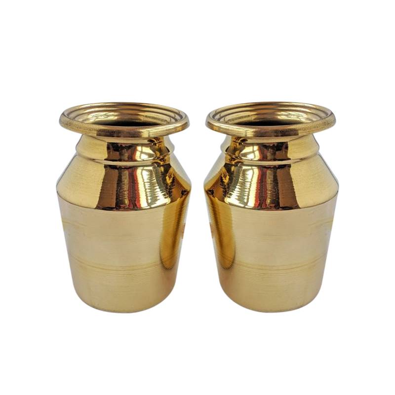 Pital Ghalcha 4.8 inch Set | Brass Ghalcha | Kalash