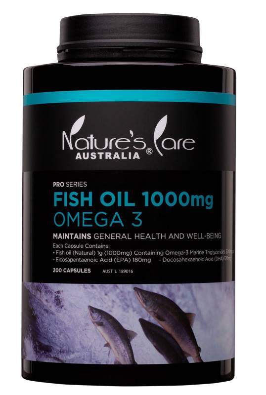 Nature's Care Fish Oil - Omega 3 (1000 mg, 200 Capsules)