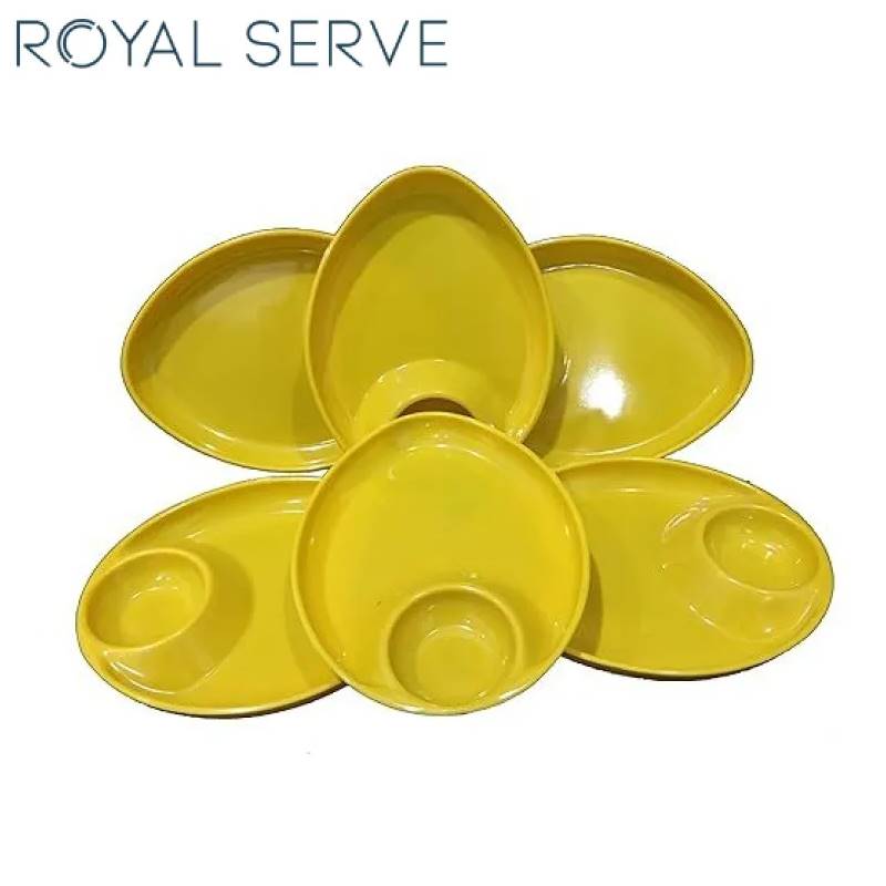 Royal Serve Melamine Momo Plates (Set of 6)