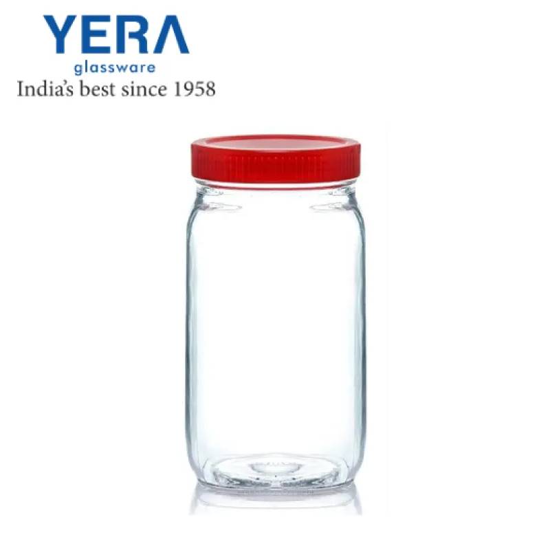 Yera Square Shaped Glass Jar - JS2 (1010 ml)