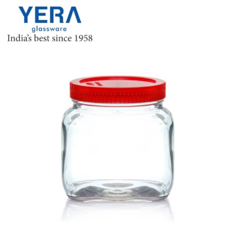 Yera Square Shaped Glass Jar - JS1.5 (650 ml)